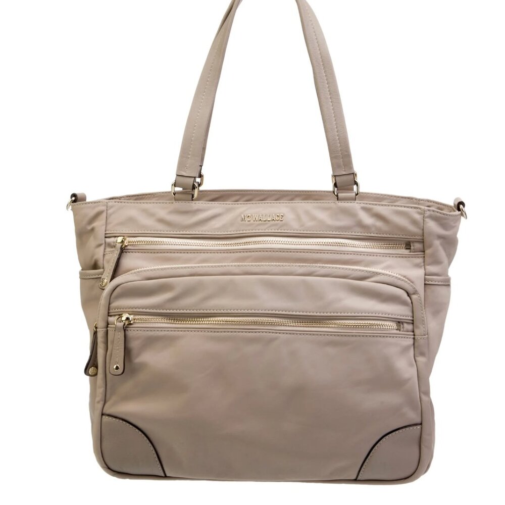 MZ Wallace Nylon Leather-Trimmed Tote